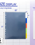Dividers w/ 5-Insertable Color Tabs