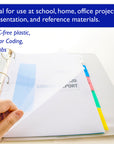 Dividers w/ 5-Insertable Color Tabs