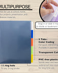 Dividers w/ 5-Insertable Color Tabs