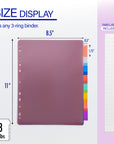 Dividers w/ 8-Insertable Color Tabs