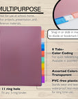 Dividers w/ 8-Insertable Color Tabs