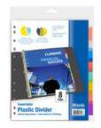 Dividers w/ 8-Insertable Color Tabs