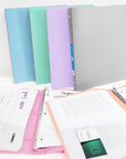 1" Pastel Color Poly 3-Ring Binder w/ Pocket