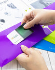 Glossy Laminated Bright Color 2-Pockets Portfolios