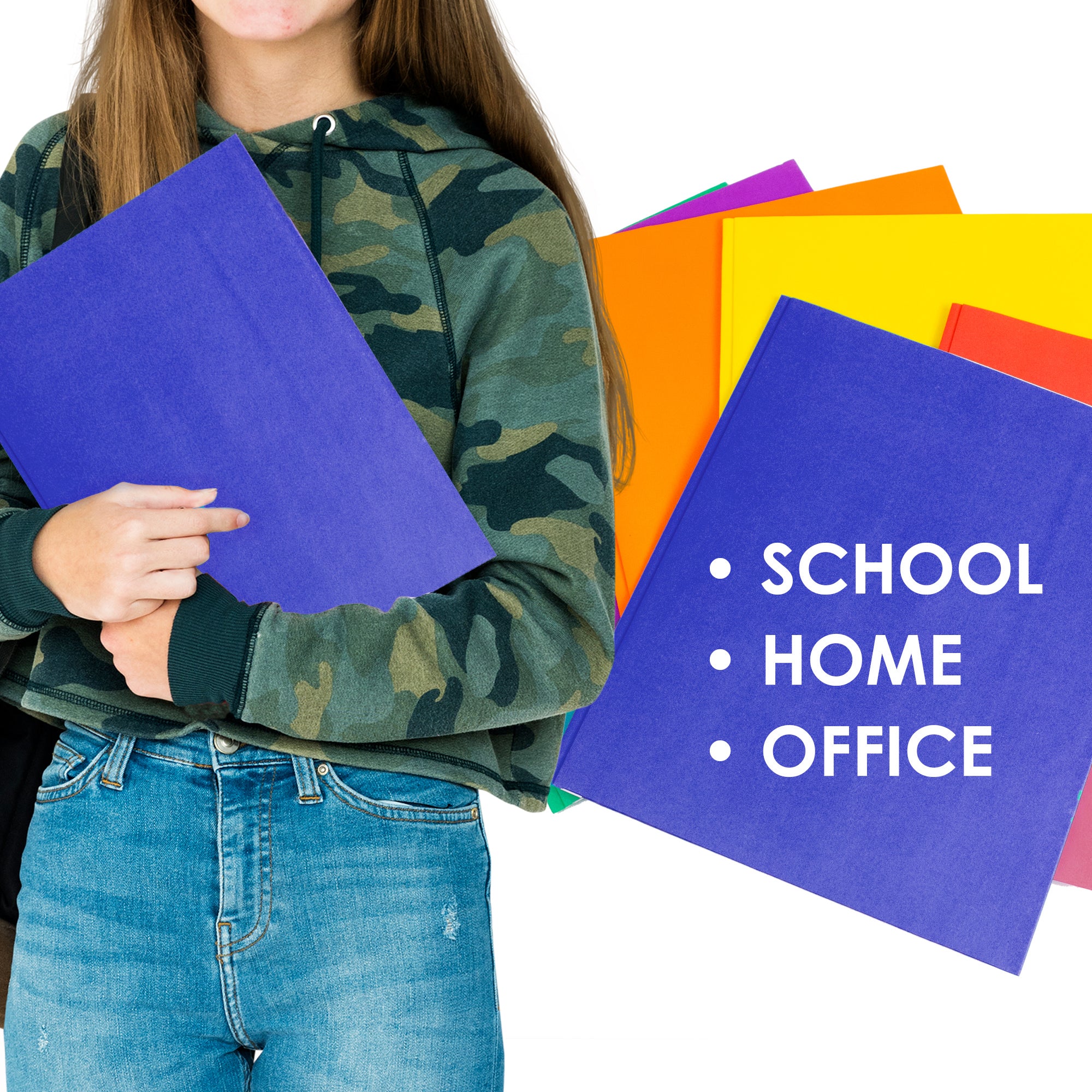 Asst. Color 2-Pocket Portfolios