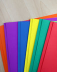 Asst. Color 2-Pocket Portfolios w/ 3-Prong Fastener