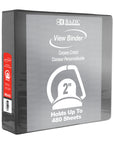 2" Black Slant-D Ring View Binder w/ 2-Pockets