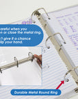 2" White Slant-D Ring View Binder w/ 2-Pockets