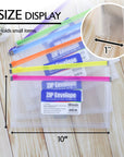 Clear Coupon/Check Size Zip Envelope