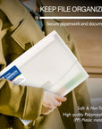 Translucent 13-Pocket Letter Size Poly Expanding File