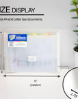 Translucent 13-Pocket Letter Size Poly Expanding File