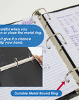 3" Black Slant-D Ring View Binder w/ 2-Pockets