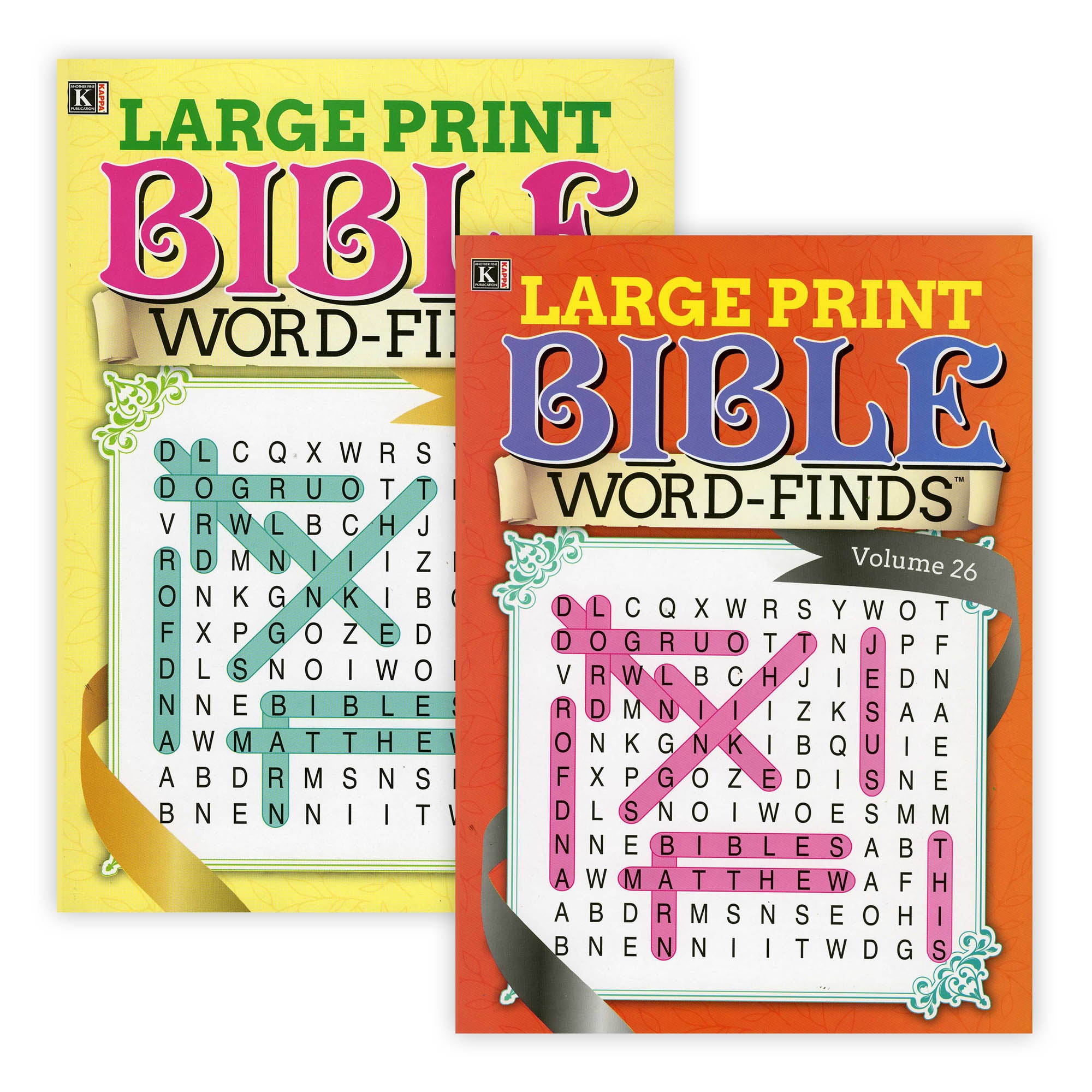 KAPPA Large Print Bible Word Finds Puzzle Book – BAZIC Store