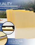 1/3 Cut Legal Size Manila File Folder (100/Box)
