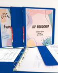 1/2" Blue 3-Ring View Binder w/ 2-Pockets