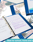 3" Blue Slant D-Ring View Binder w/ 2-Pockets