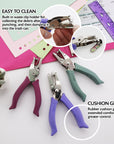 Premium Single Hole Paper Punch w/ Cushion Grip