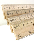 12" (30cm) Wooden Ruler