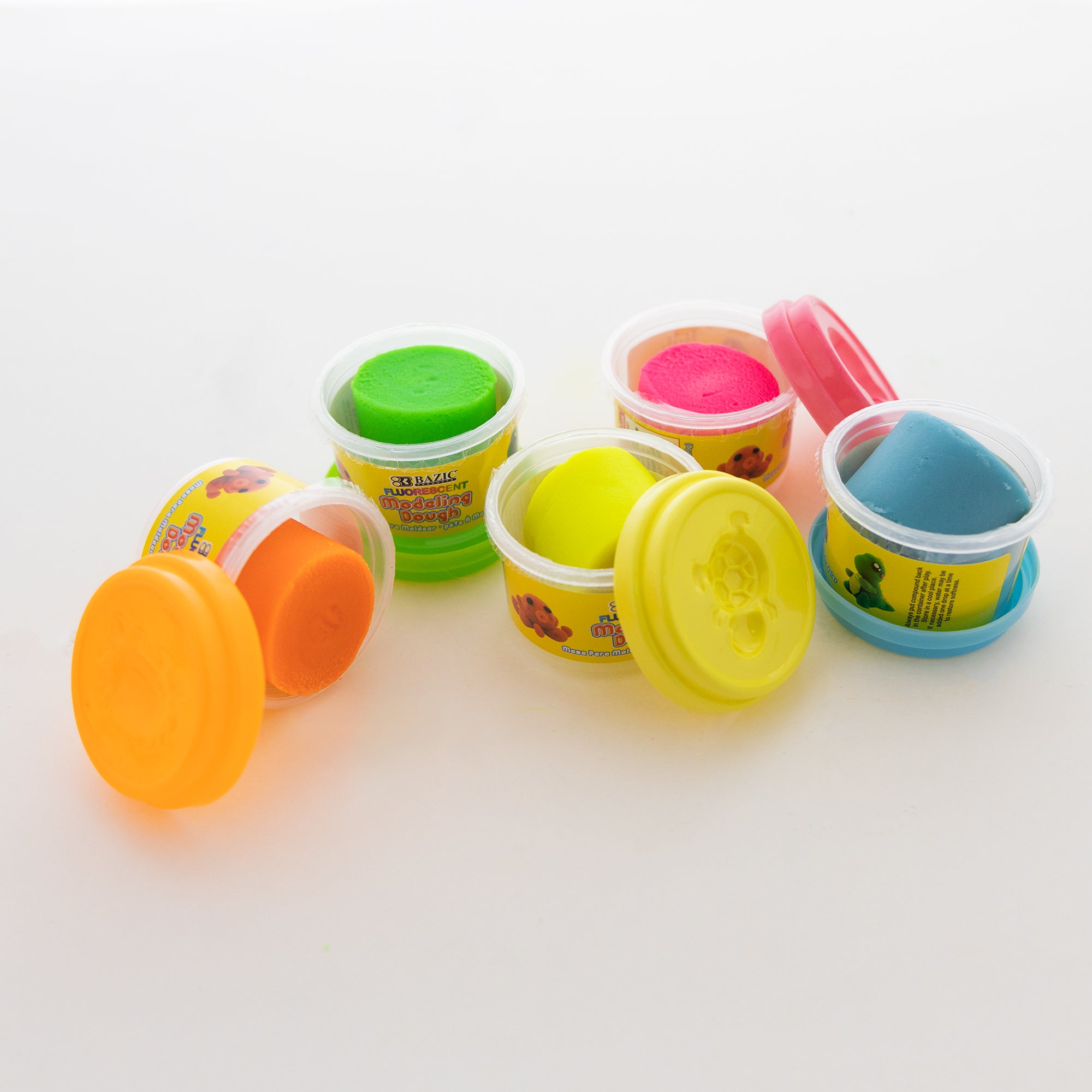 1 oz Fluorescent Color Modeling Dough (5/Pack)