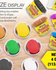 4 oz Primary Color Modeling Dough (4/Pack)