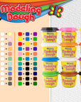 4 oz Primary Color Modeling Dough (4/Pack)