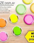 4 oz Fluorescent Color Modeling Dough (4/Pack)