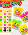 4 oz Fluorescent Color Modeling Dough (4/Pack)