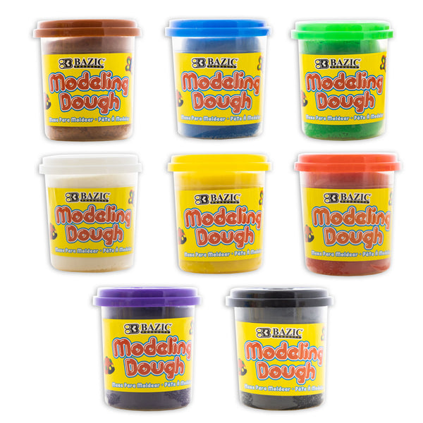 BAZIC Modeling Dough 8 Primary Colors 7.76 Oz. Bazicstore