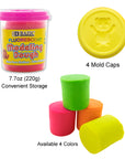 7.76 oz (220g) 4 Fluorescent Color Modeling Dough