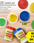 2 Oz. Multi Color Modeling Dough (4/Pack)