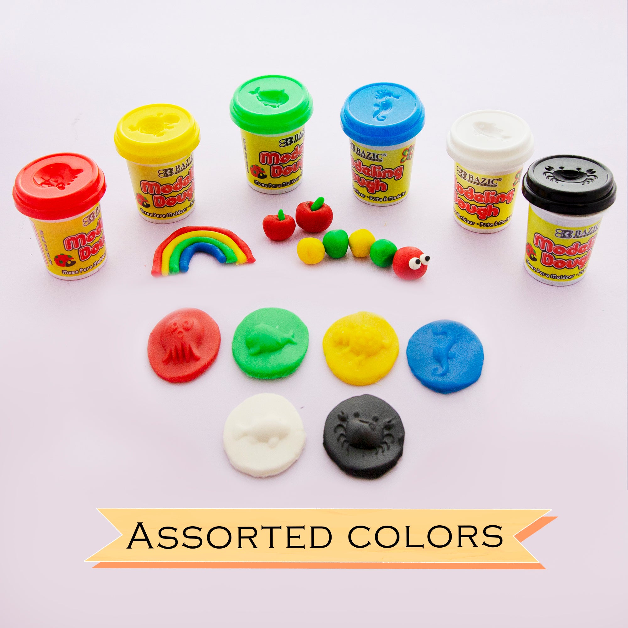 2 Oz. Multi Color Modeling Dough (6/Pack)