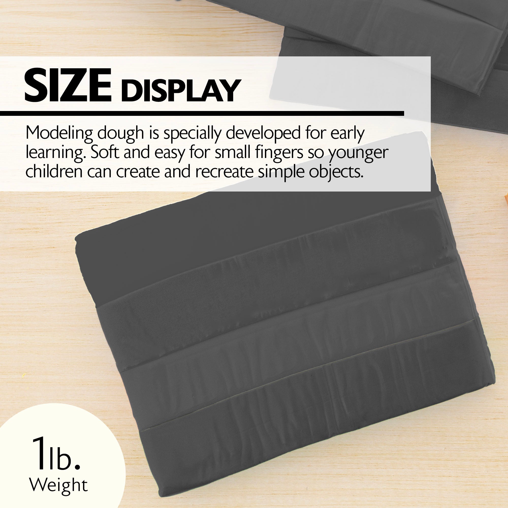 1 lb Black Modeling Clay