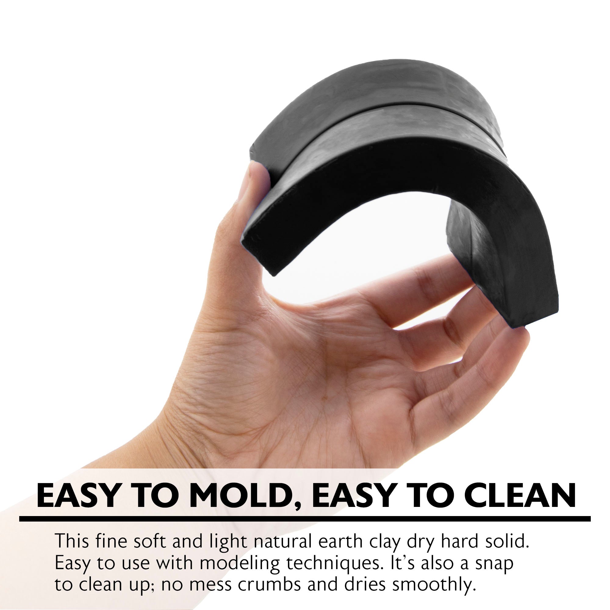1 lb Black Modeling Clay