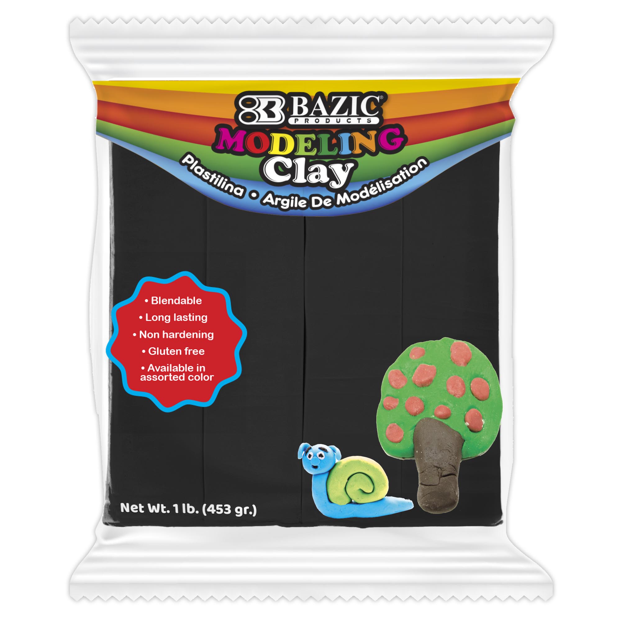 1 lb Black Modeling Clay