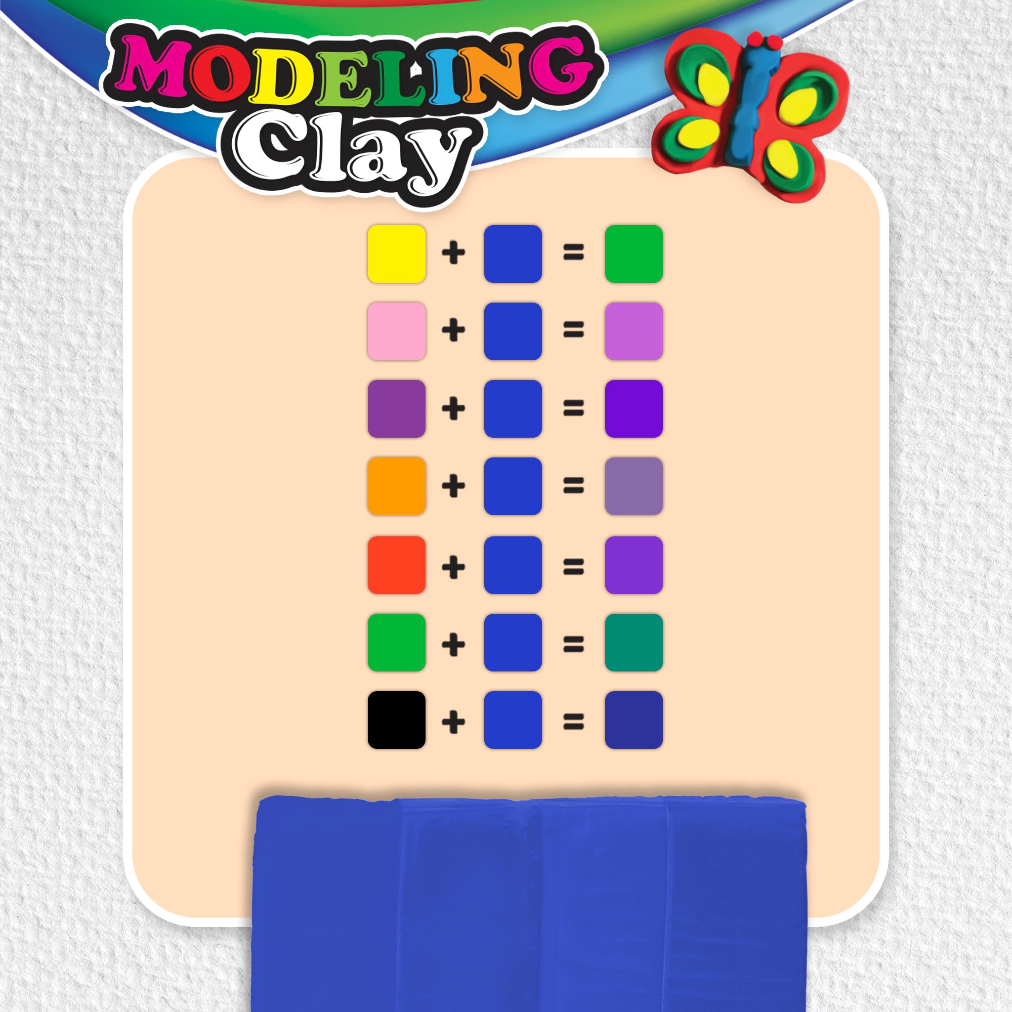 1 lb Blue Modeling Clay