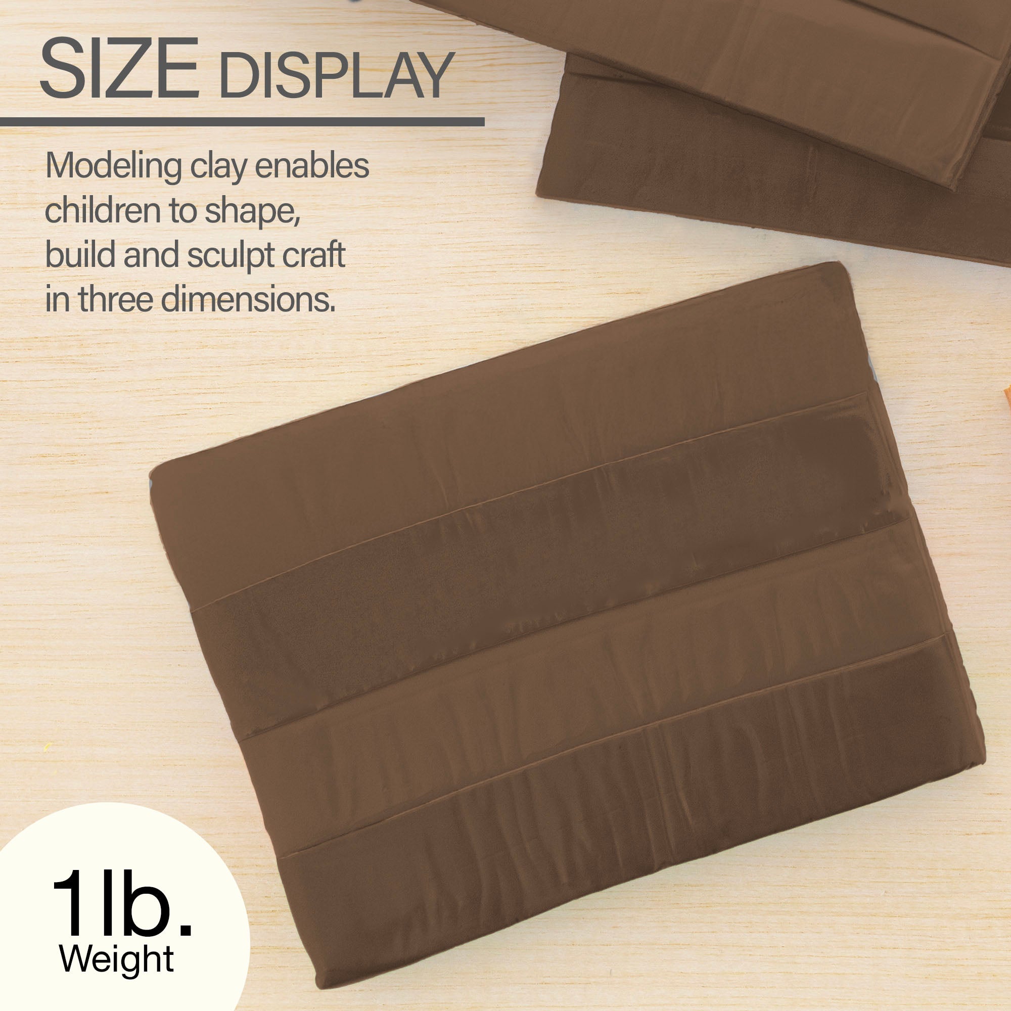 1 lb Brown Modeling Clay