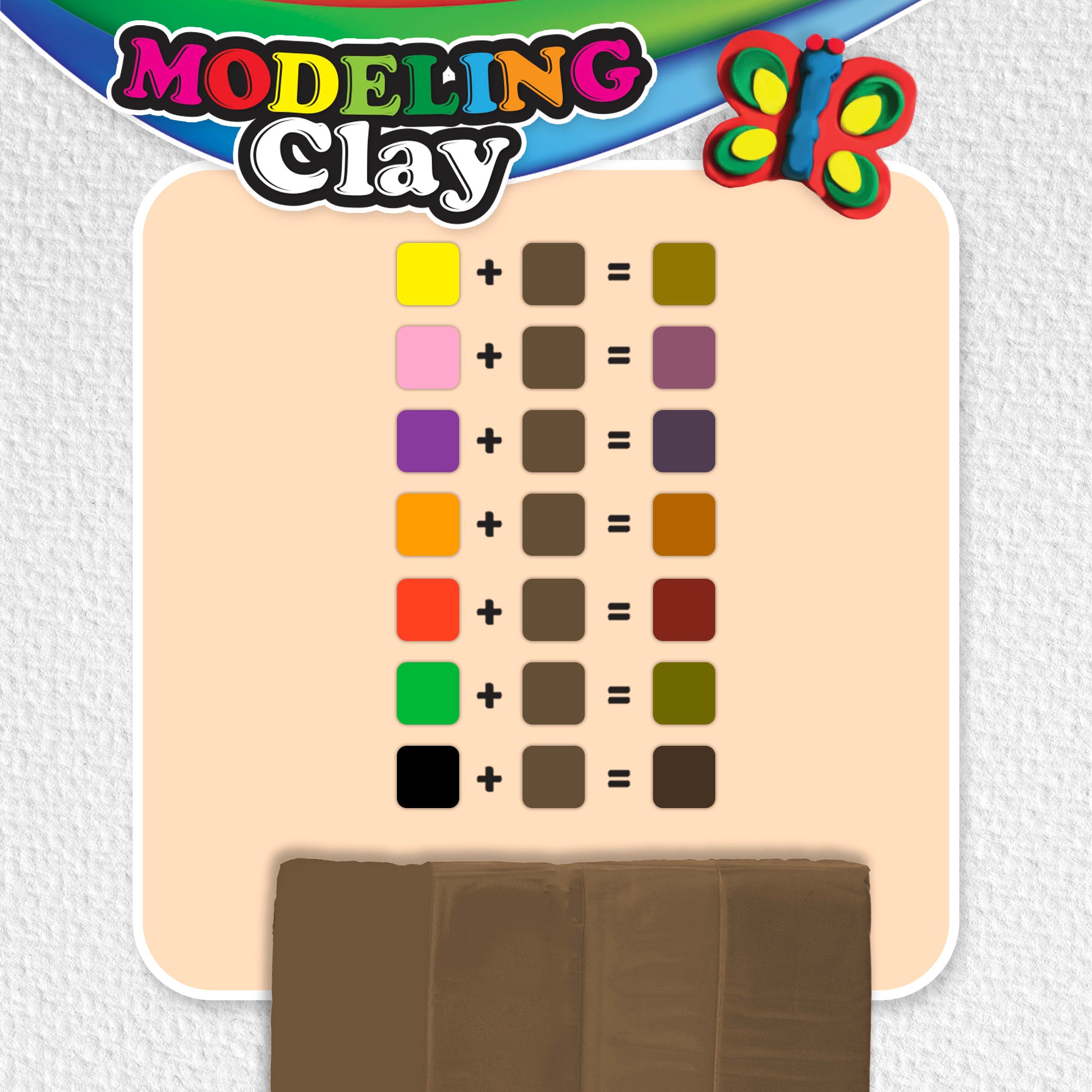 1 lb Brown Modeling Clay