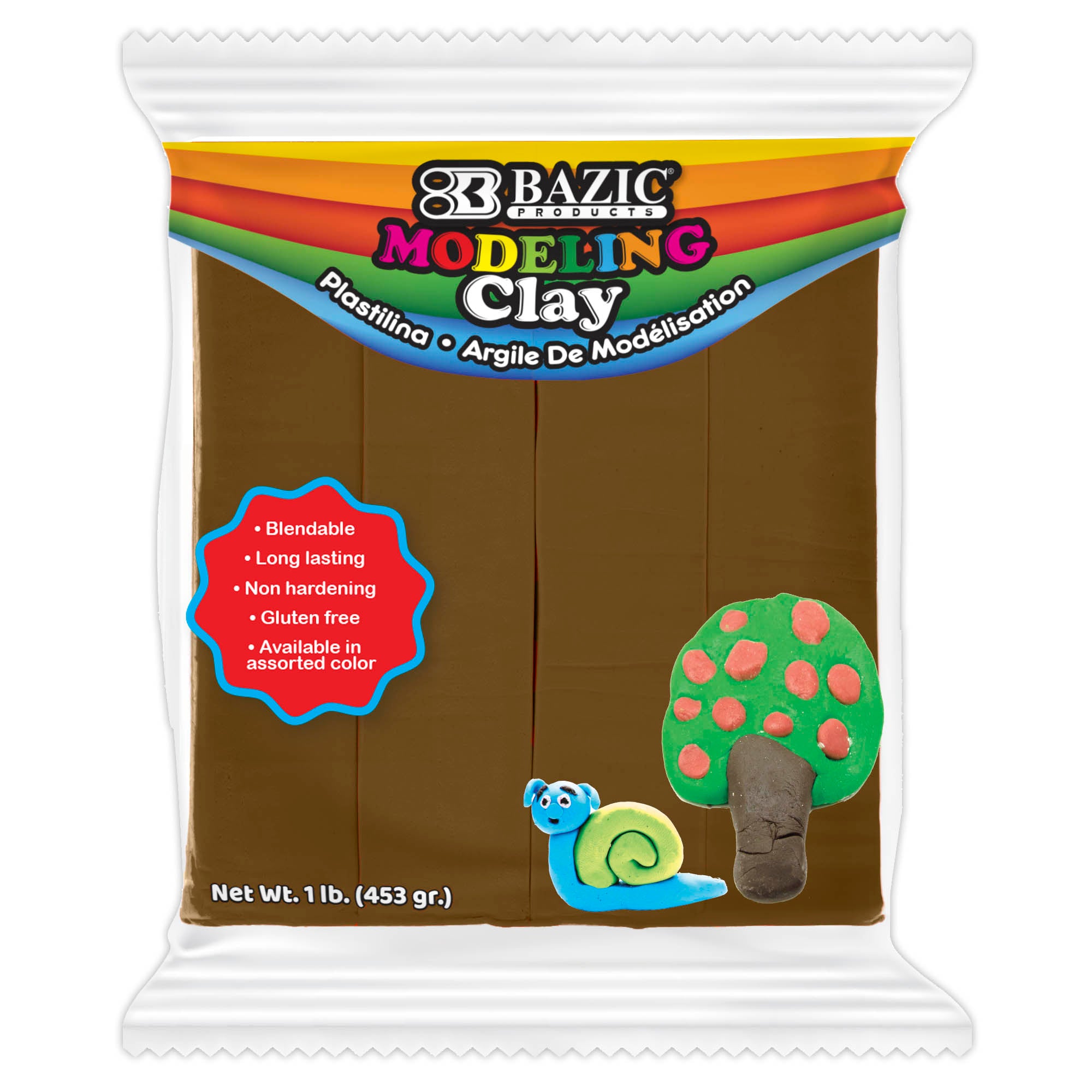 1 lb Brown Modeling Clay