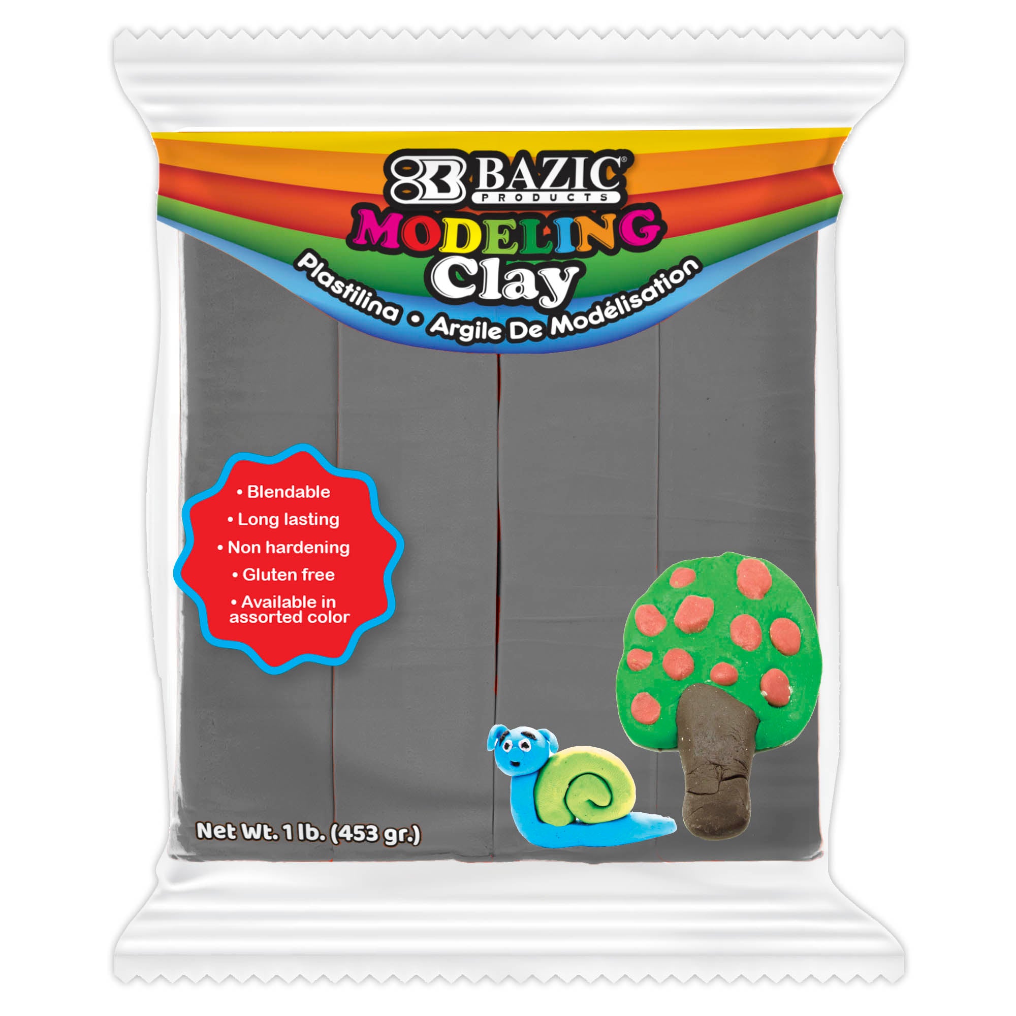 1 lb Gray Modeling Clay