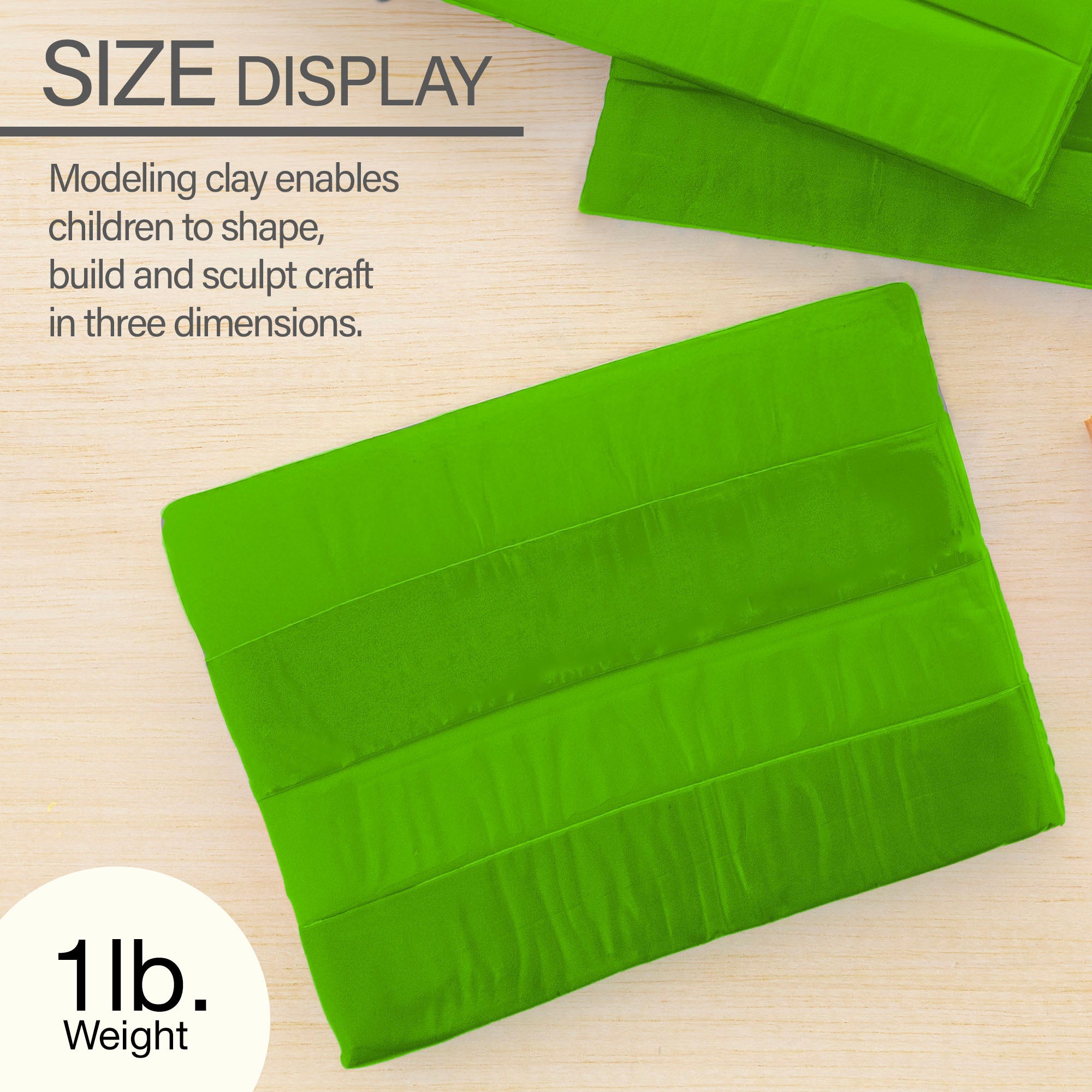 1 lb Green Modeling Clay