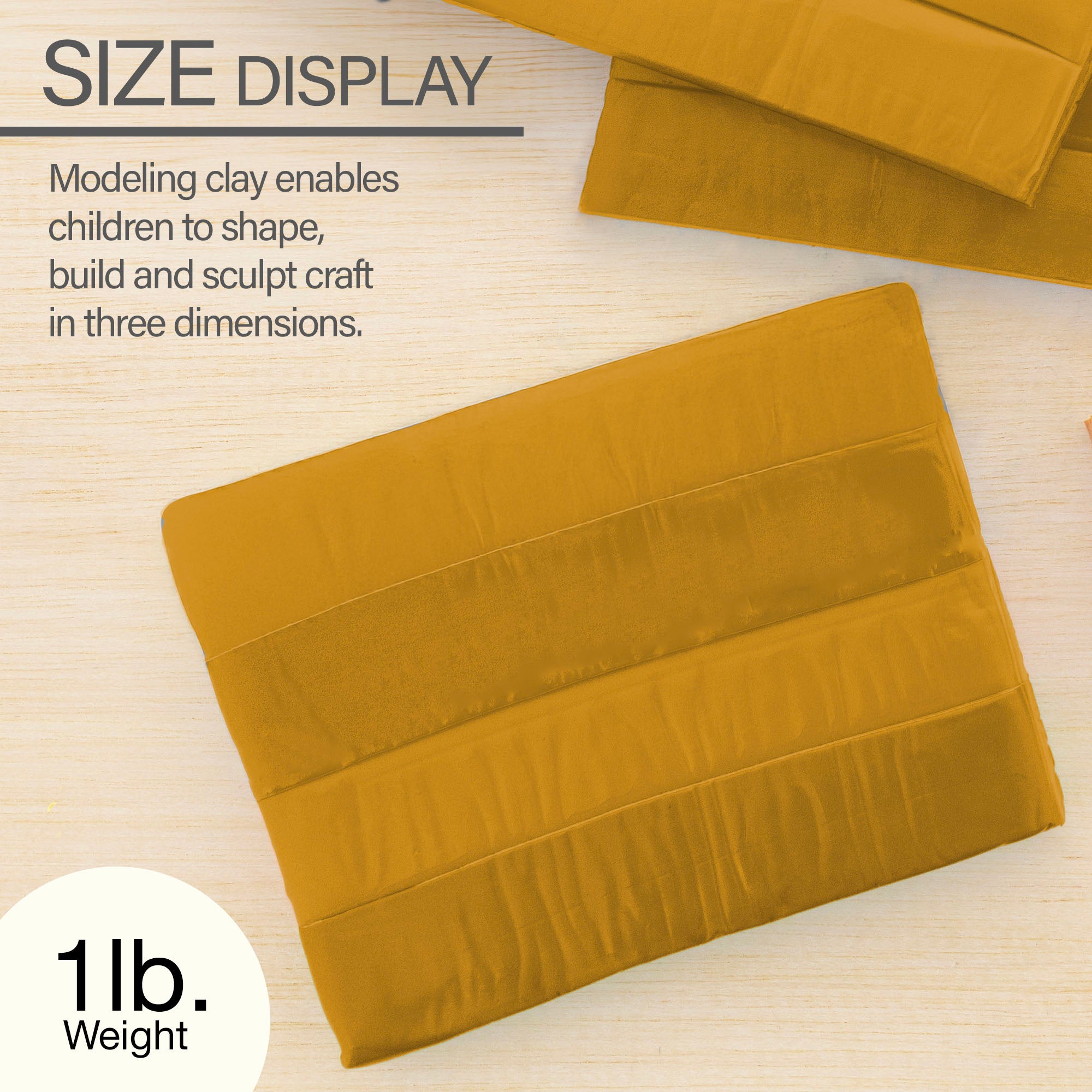 1 lb Orange Modeling Clay