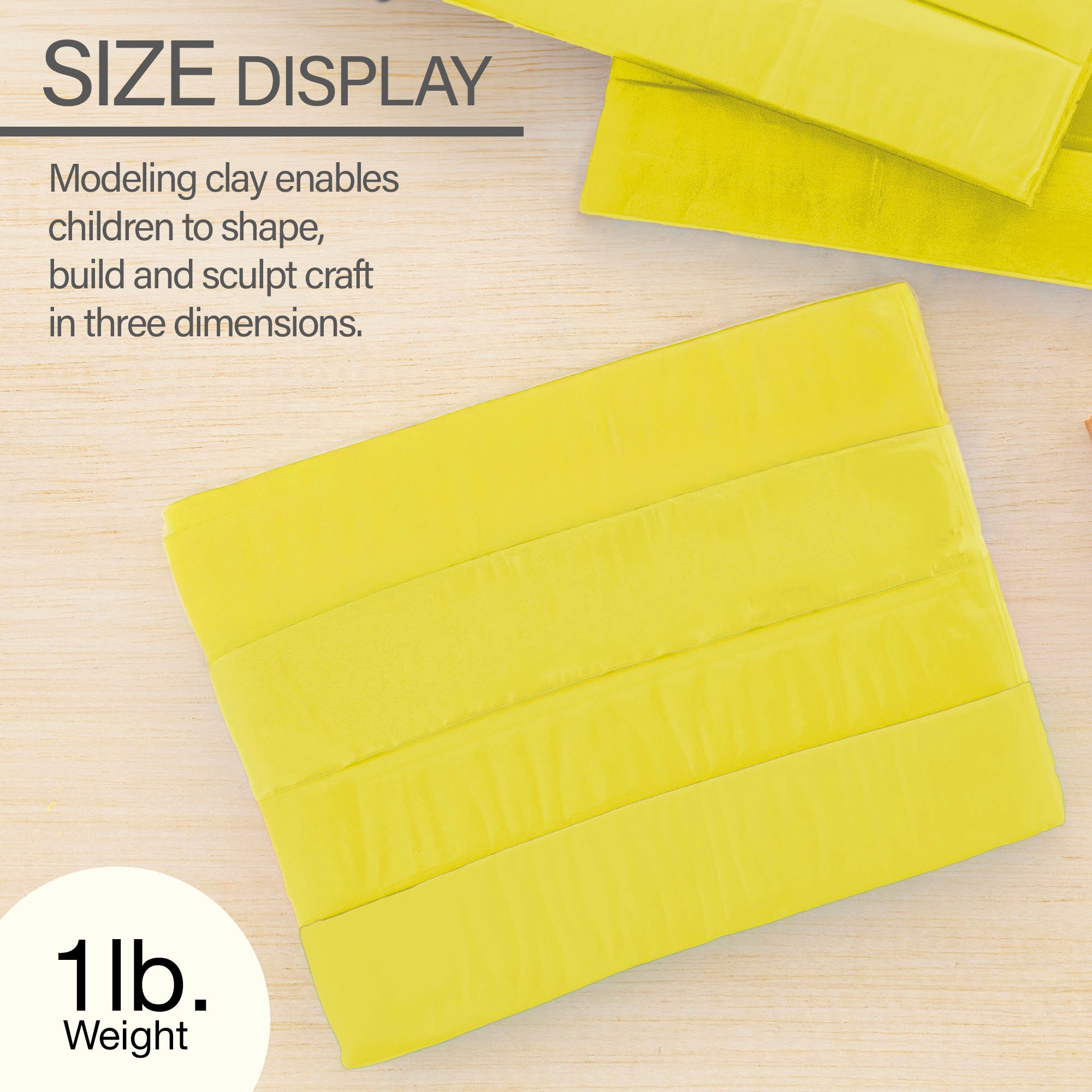 1 lb Yellow Modeling Clay
