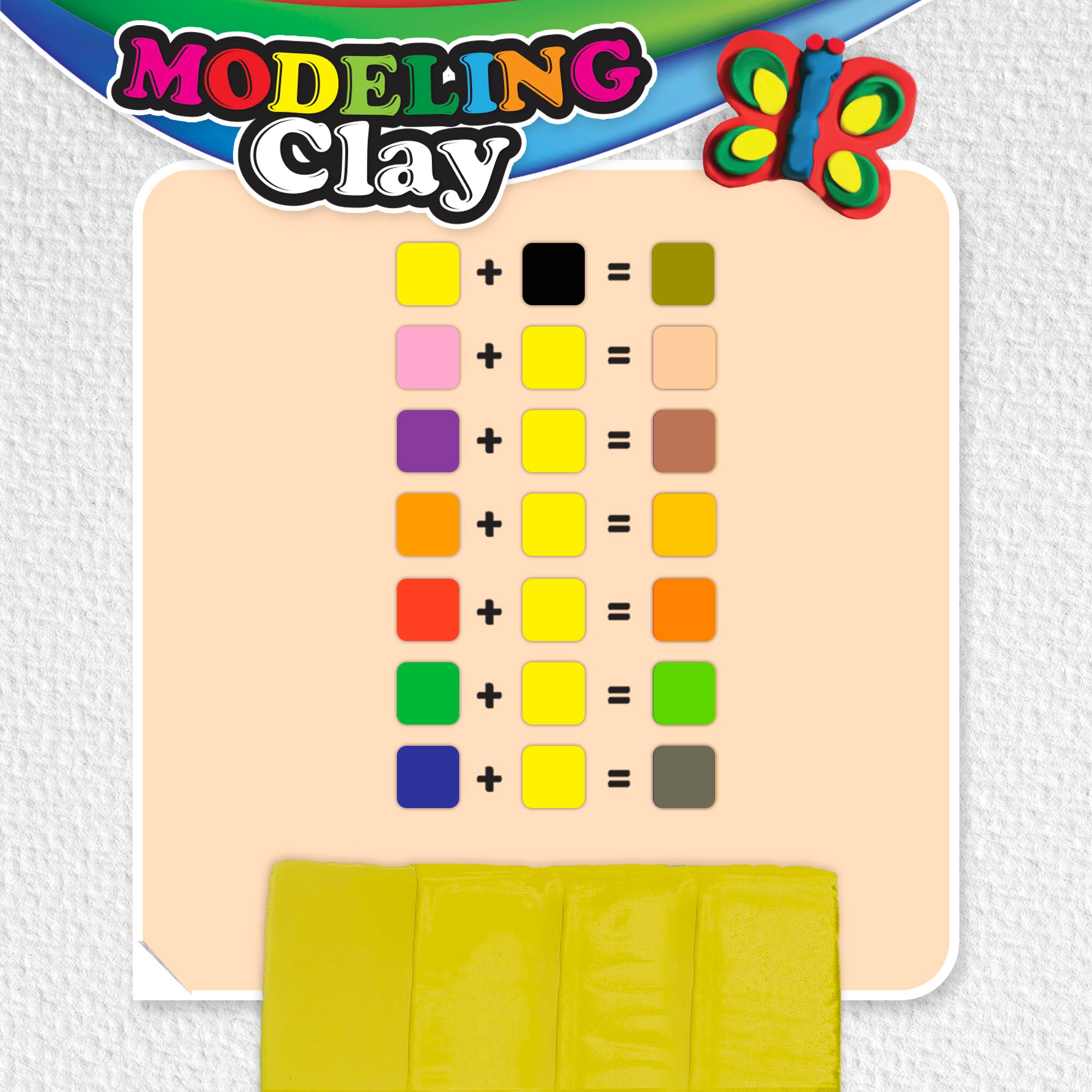 1 lb Yellow Modeling Clay