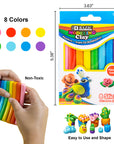 4.8 oz (136g) 8 Primary Color Modeling Clay Sticks