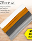 4.8 oz (136g) 4 Natural/ Earth Color Modeling Clay Sticks