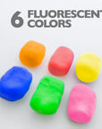 Air Dry Modeling Clay Fluorescent Colors 2 Oz.