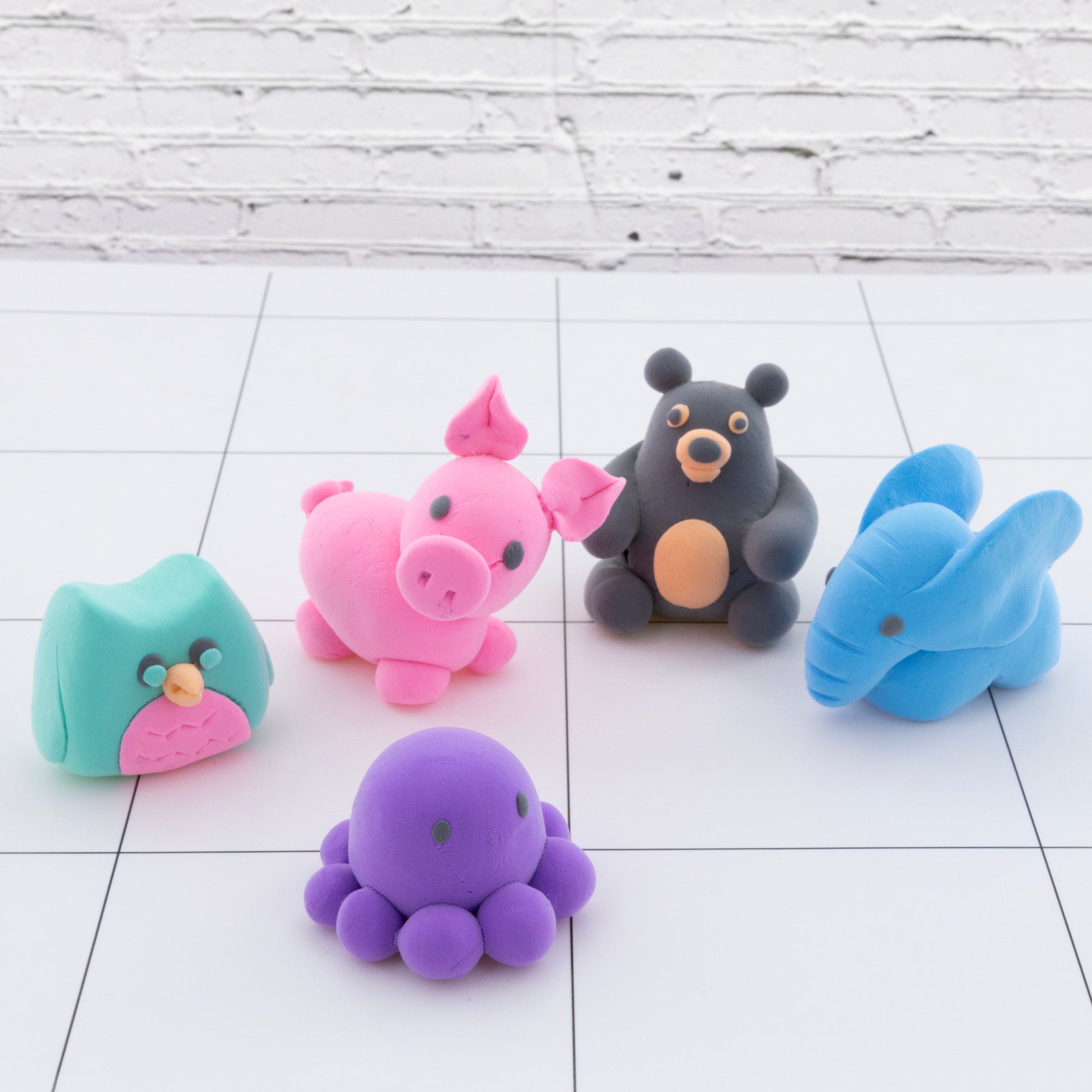 2 Oz. Pastel Colors Air Dry Modeling Clay