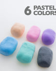 0.5 oz 6 Pastel Color Air Dry Modeling Clay