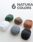 0.5 oz 6 Natural/Earth Color Air Dry Modeling Clay