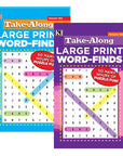 KAPPA Take Along Large Print Word Finds Puzzle Book - Digest Size